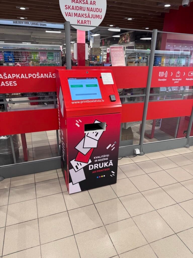 Printbox dokumentu druka Vecmīlgrāvī, Rimi Augusta Dombrovska ielā 23